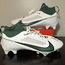 Nike Vapor Edge Pro 360 Mid White Green Football Cleats FJ1581-130 Mens Size 15