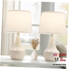 18" Table Lamp Set of 2, Ceramic Table Lamp Classic Beside Lamps 18.63" Ceram