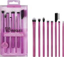 Real Techniques Everyday Eye Essentials Makeup Brush 8 Piece Set - Vegan Set