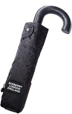 BURBERRY Black Folding Umbrella Unisex