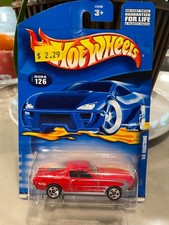 2001 Hot Wheels '68 MUSTANG #126 Red - Opening Hood
