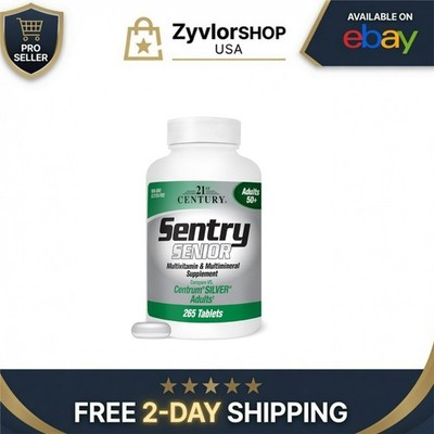21st Century Sentry Senior Multivitamin 50+, 265 Tablets, Heart & Eye Support