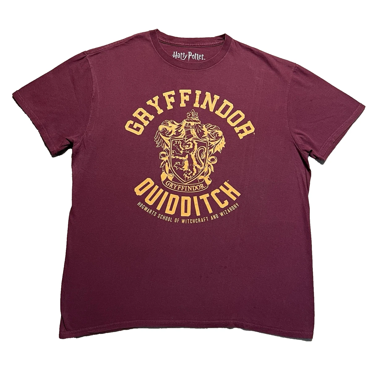 Maglietta da Uomo Harry Potter Grifondoro Stemma Rosso