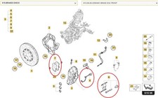 Genuine Lamborghini Huracan STO Front Brake Pad Kit 4T3698151A OEM Ceramic