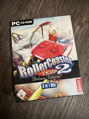 Atari Roller Coaster Tycoon 2 Deluxe Edition 3 in 1 vintage retro