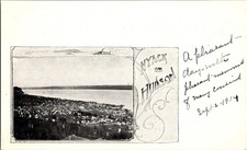 Nyack New York  Hudson River RPPC 1904 Not Posted Divided Back