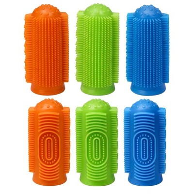 G.B.S Dog Toothbrush, 360 Tooth Brushing 3 Count (Pack of 1), Multicolor