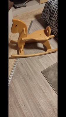 Schaukelpferd aus Vollholz, Gebraucht, Sehr Guter Zustand