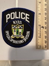 New York City Police NYPD SOD Special Operation Division Sea-Land-Air Vest Patch