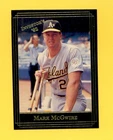 1992 Investor's Journal MARK MCGWIRE Oakland Athletics A's Magazine Card #70