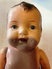 Antique 15" Composition Baby Doll As Found Loose Stringing Head Paint Loss — photo 4