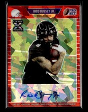 2021 Pro Set Metal #PA-RBJ Rico Bussey Jr. 1989 Autographs XRC Crystals Red #/50
