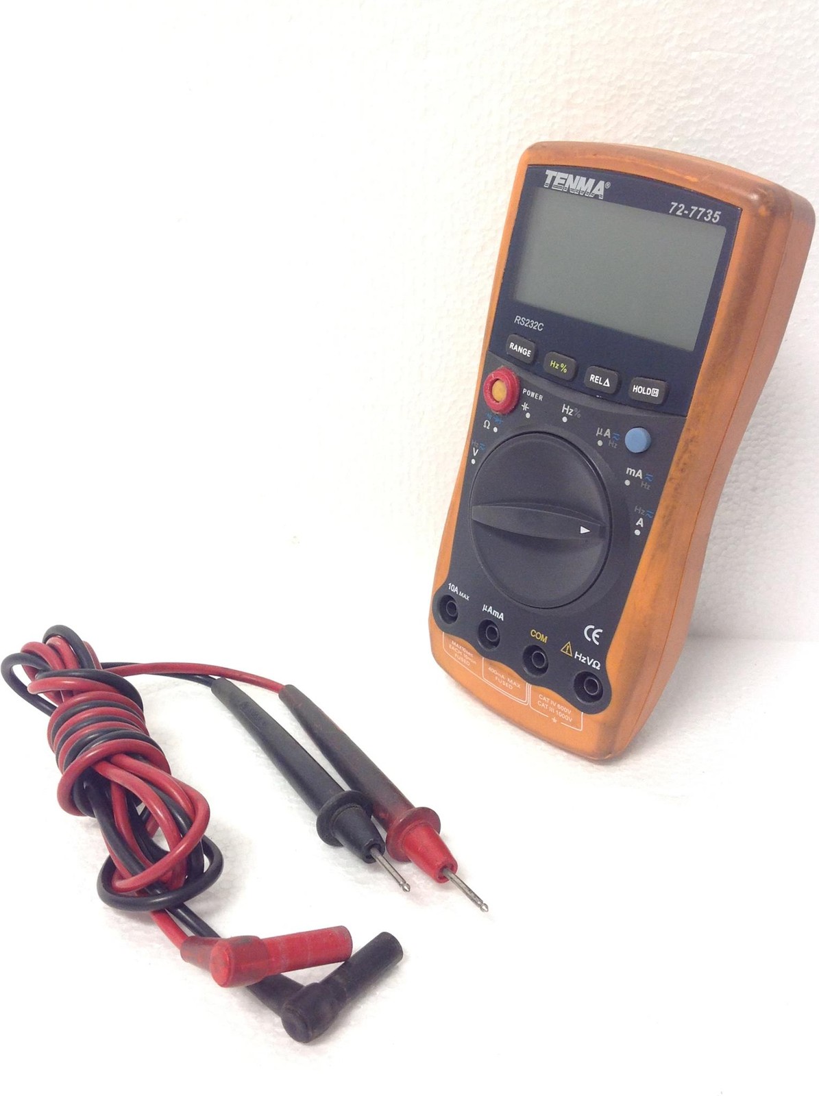 Tenma 72-7735 Intelligent Digital Multimeter w/ Test Lead & Battery, WORKING