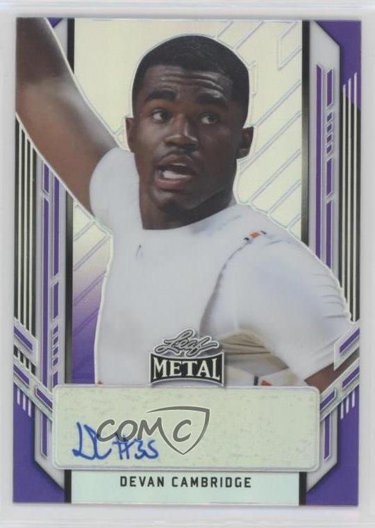2021 Leaf Metal Portrait Purple Rainbow 7/30 Devan Cambridge #PA-DC1 Auto 0u66