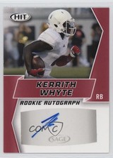 2019 Sage Hit Premier Draft Rookie Auto Kerrith Whyte Jr #A24 Auto 14tu