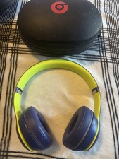 Beats by Dr. Dre Solo 3 Wireless Blue and Green with Case
