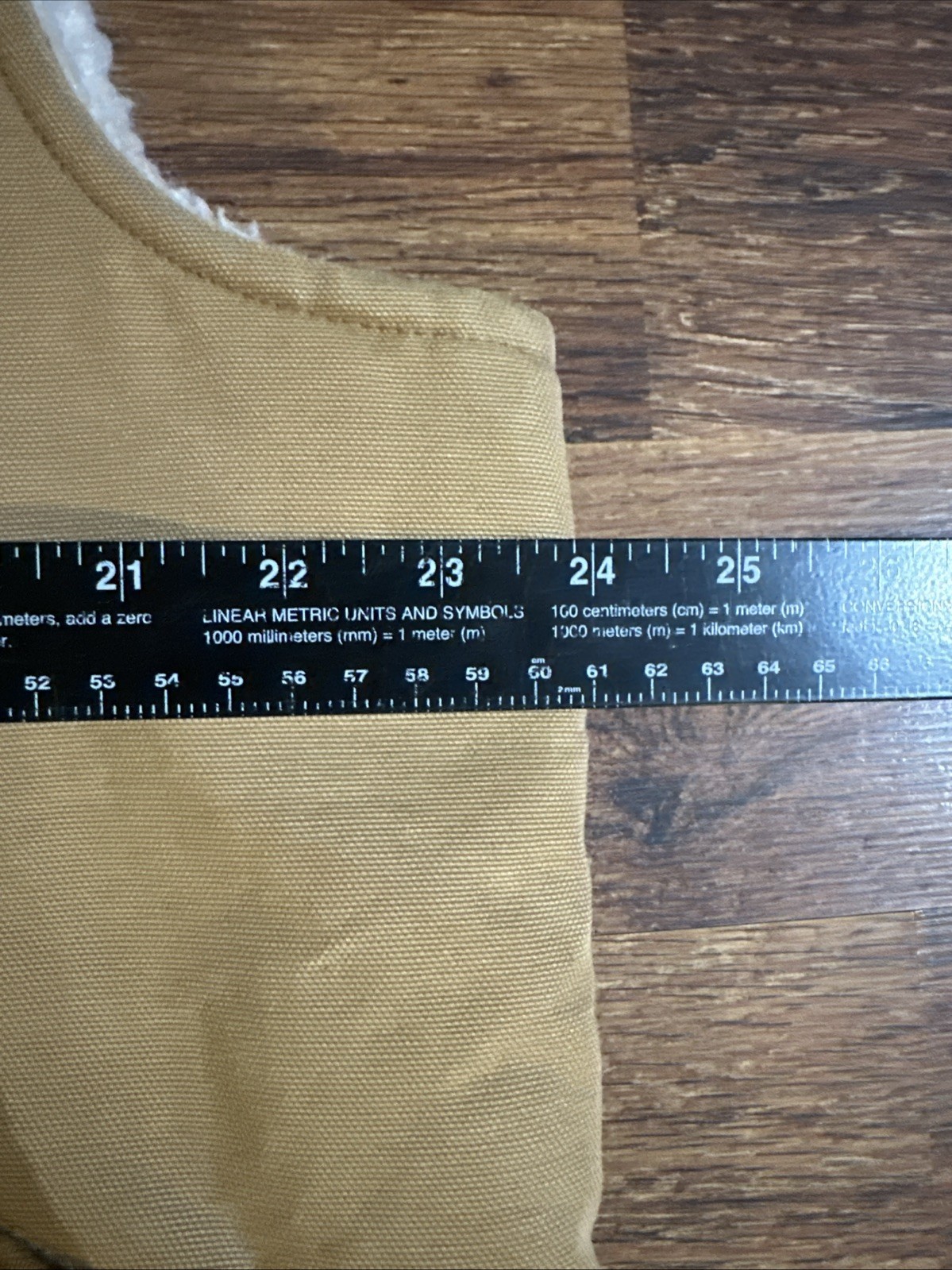 Vintage Carhartt Vest Mens Medium Brown Sherpa Lined Duck Canvas Zip Workwear