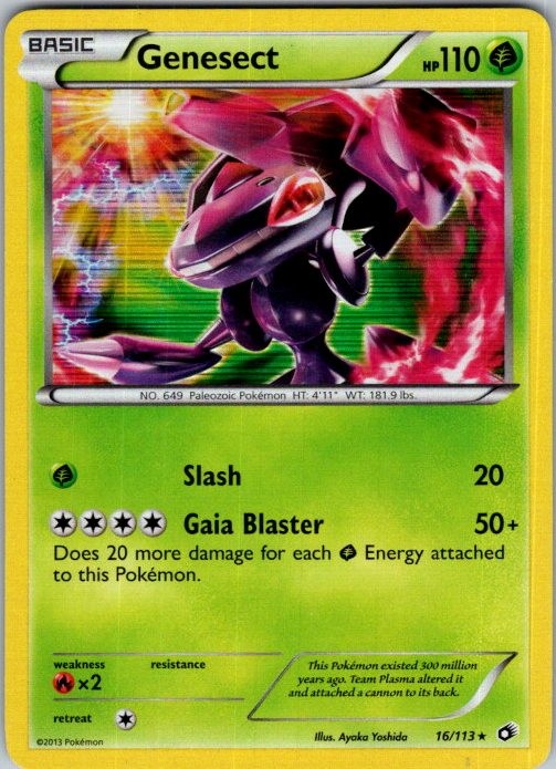 Pokemon | Legendary Treasures | Genesect | 16/113 | Holo | LP