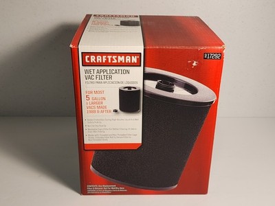 Brand New Sears Craftsman Wet Debris Liquids Vac Vacuum Filter 917292 NOS 17292