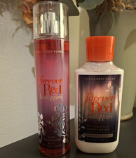 Bath Body Works Forever Red Vanilla Rum Mist Body Lotion Set 8 fl oz