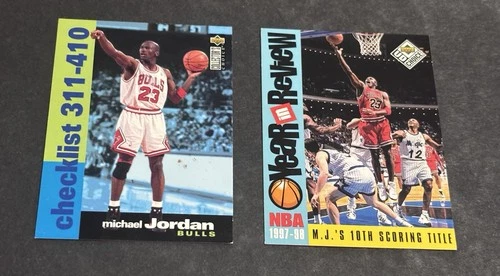 Chicago Bulls NBA Card Lot 2 Upper Deck Collector's Choice Michael Jordan