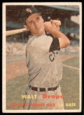 1957 Topps #257  WALT DROPO  Chicago White Sox   VGEX