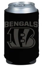 Cincinnati Bengals 2-Pack Tonal Black CAN Neoprene Beverage Insulator Holder