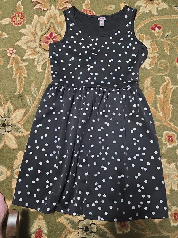 Girls Sz 18 JUSTICE Brand Sleeveless Iridescent Dot Sundress