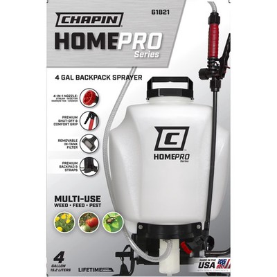 Chapin Homepro 61821 4-Gallon Backpack Sprayer for Lawn, Home and