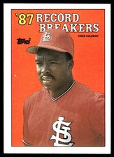 Vince Coleman 1988 Topps #1 Cardinals MLB READ FREE SHIPPING AutographDen