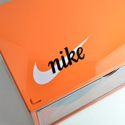 NIKE VINTAGE SHOES BOX China Shanghai Exclusive Orange Plastic