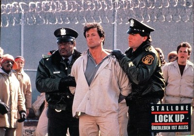 STALLONE LOCK UP: 1 AUSHANGFOTO (21x30cm) SYLVESTER STALLONE; DONALD SUTHERLAND8
