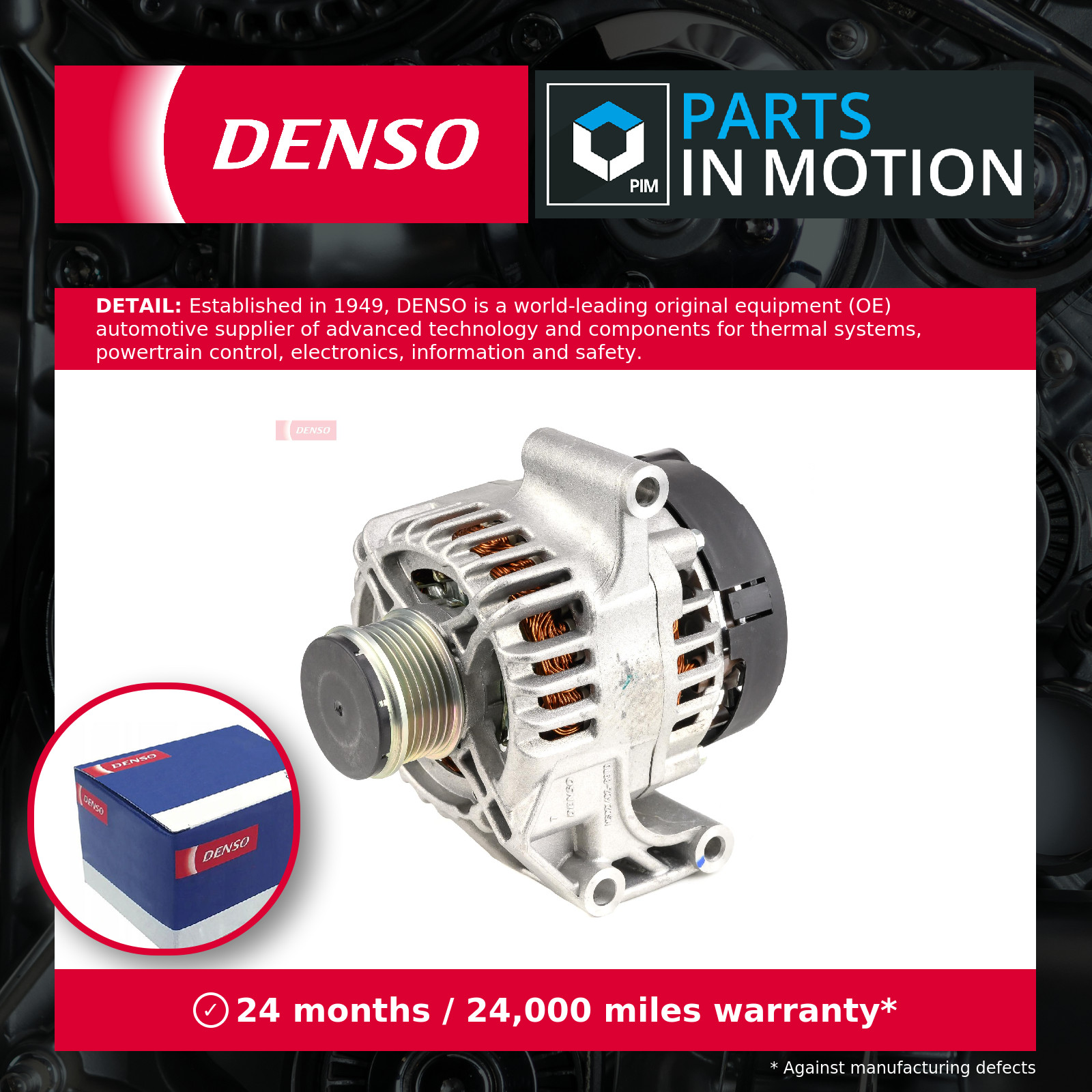 Alternator fits FIAT PUNTO EVO 199 1.3D 09 to 12 Denso 51880173 51880175 Quality - Image 5