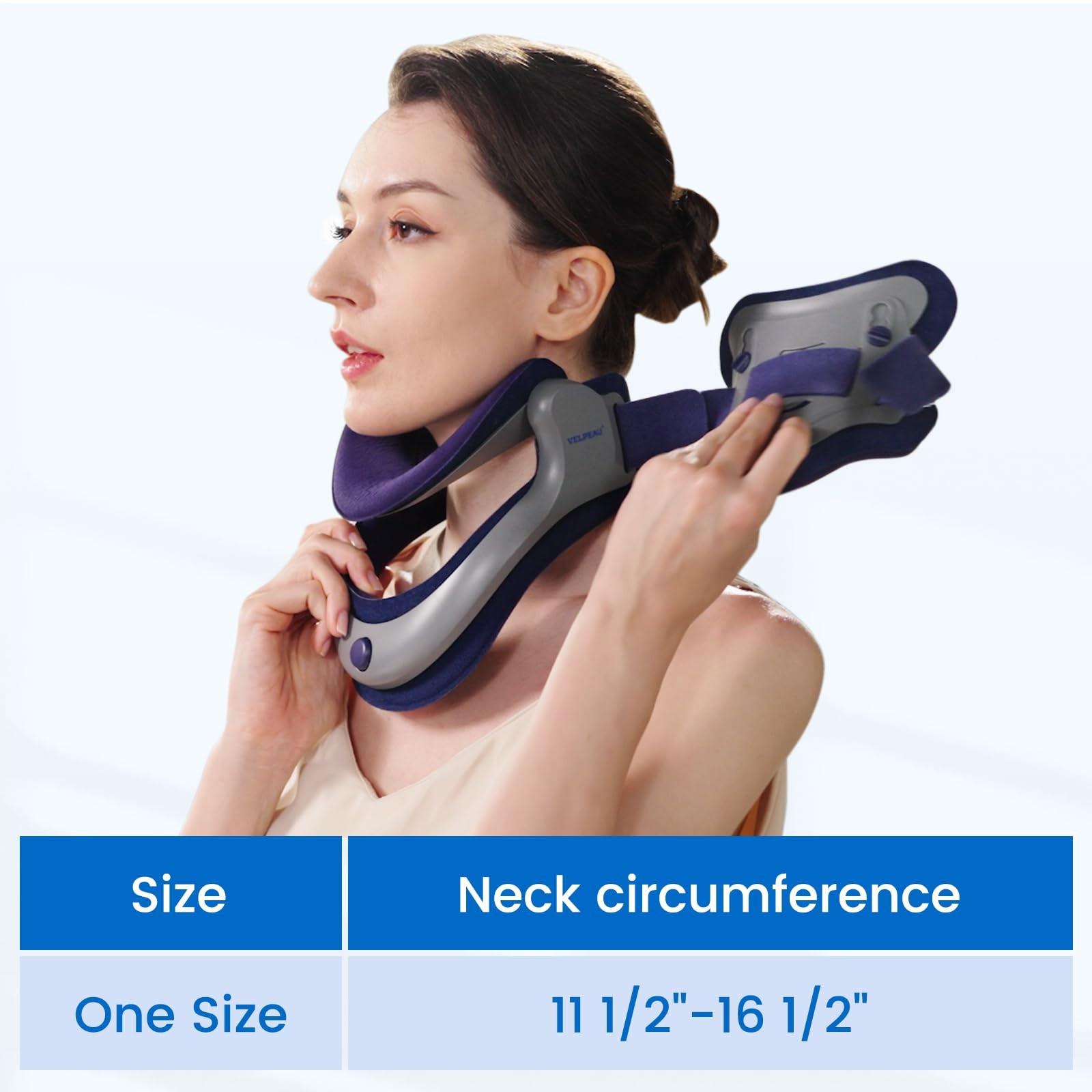 Neck Brace for Neck Pain and Support, Soft Cotton Pads, Cervical Collar ...