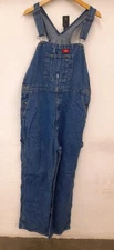 Men's Dickies Bib Blue Size 36 Denim Overall