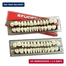 56 Pieces False Teeth Acrylic Resin Denture Tooth, Denture Tooth Replacement kit