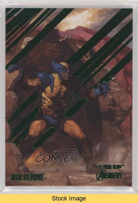 2022 Fleer Ultra Avengers Green Foil Wolverine #89 READ y1g