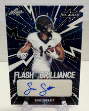 2021 leaf flash #'d 14/75 Rookie Sage Surratt autographed #FB-SS1 - Ships Fast
