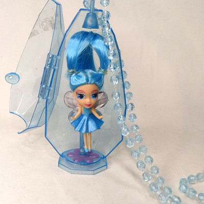 Barbie Fairytopia Jewel Necklace 2'' Figure Sapphie  loose hair in bands