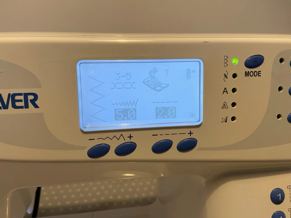 Silber 9000BE Computer Nähmaschine. Kostenloser Versand auf das britische Festland. - Bild 3 von 4