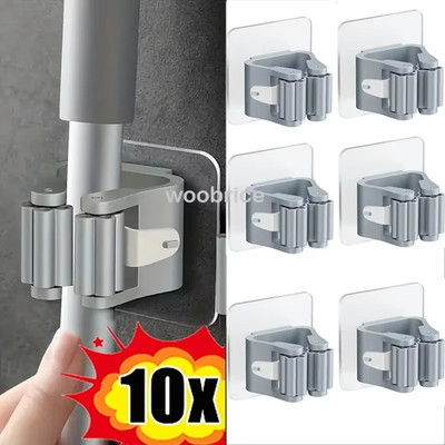 6X Wandhalterung Mopp Organizer, Bürste Besen Halter, Küchenwerkzeug, Aufbewahrungslösung