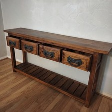 Jali Sheesham Mango Wood Sideboard Console Table 4 Draw Solid Collection NE8