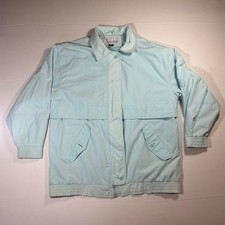Vintage Pacific Trail Men  s Large Light Blue Windbreaker Jacket 80s 90s Outdoor