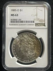 1885-O NGC MS63 MORGAN SILVER DOLLAR W TONING 🔥🔥📈📈