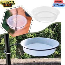 Replacement Bird Bath Water Dish Tray Feeder Plastic Spare For Feeding Station