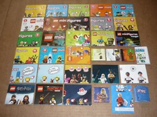 LEGO Collectible Minifigure Series Checklist Leaflet Insert YOUR CHOICE NO FIGS