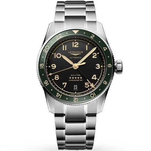 New Longines Spirit Zulu Time 39mm Anthracite Dial GMT Men's Watch L38024636