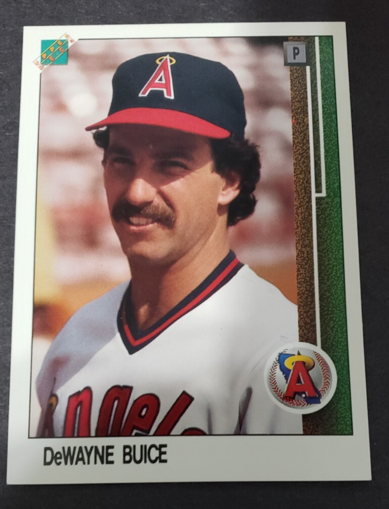 1989 Upper Deck DeWayne Buice Prototype #1 Hologram on back RARE
