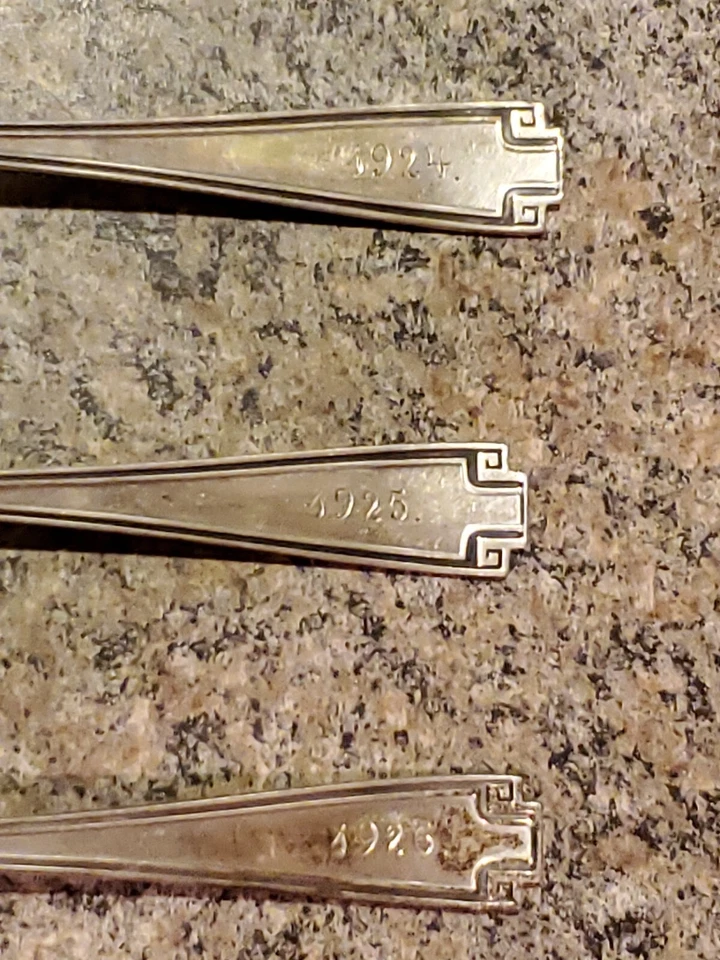 6 CUCHARAS GORHAM PATRÓN ETRUSCO PLATA ESTERLINA MONOGRAMA De colección Raras (Y9) Foto 2 de 4