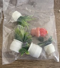 Artificial Plastic Succulent Plant Croc Decoration 10 Pieces